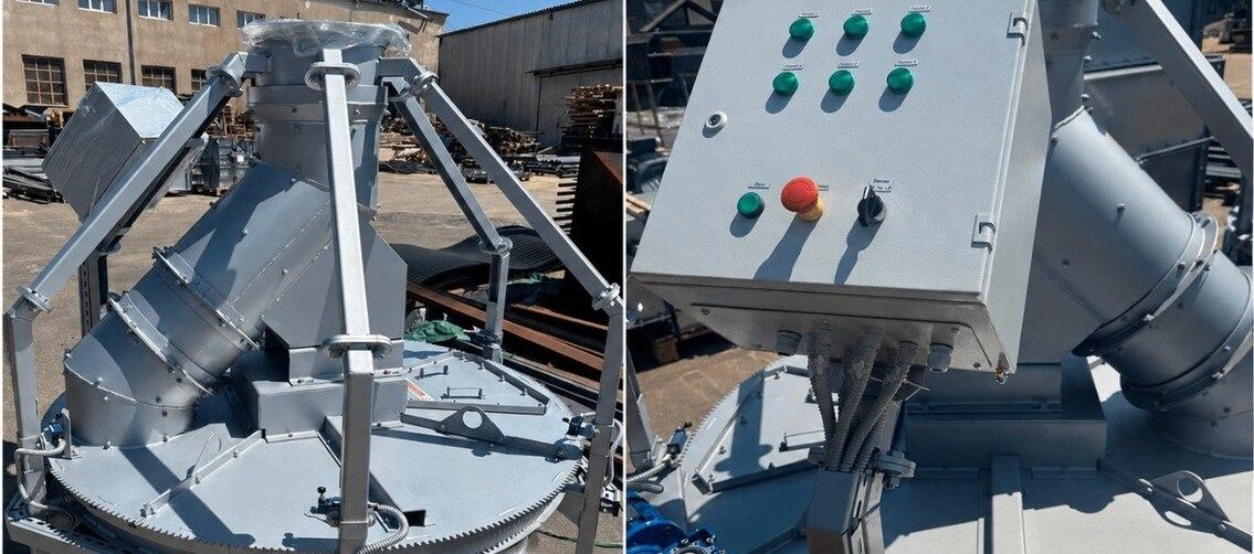 Розподільче коло для розподілу зернопотоків на елеваторі