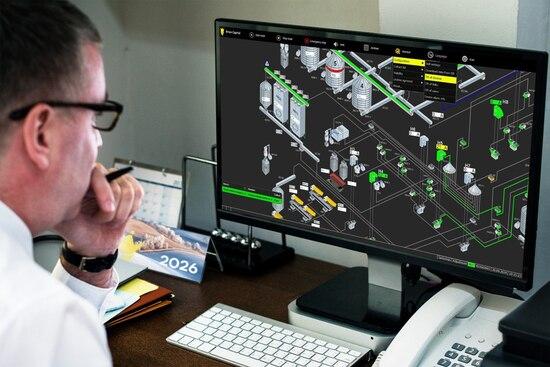 нтерфейс SMART.СДАУ на моніторах в операторській елеватора