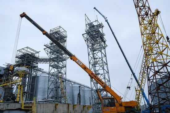 Монтаж норій та конвеєрних галерей зернового терміналу